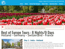 Tablet Screenshot of kriseuropetours.com